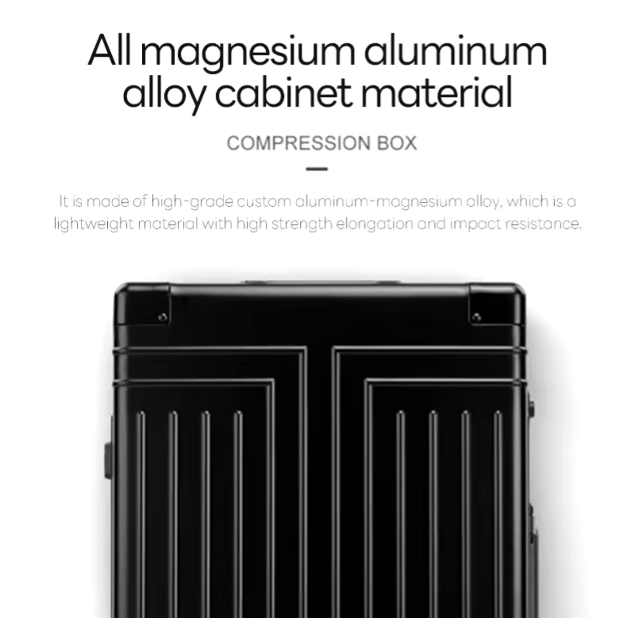 STRÔ aluminium travel suitcase