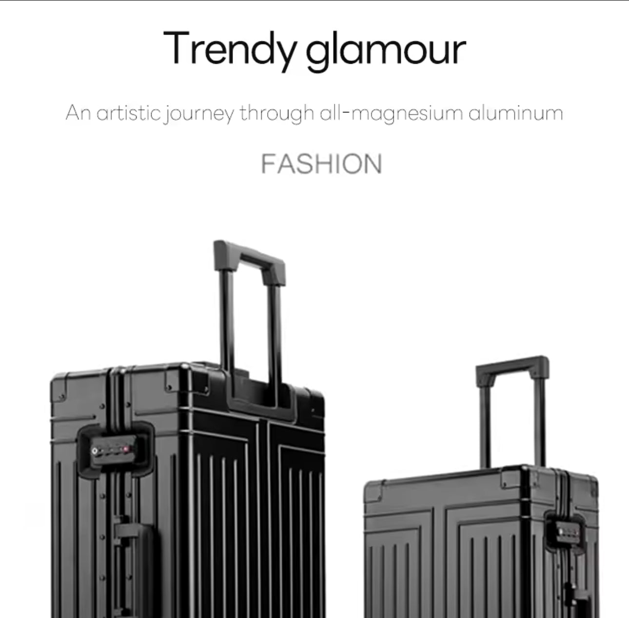 STRÔ aluminium travel suitcase