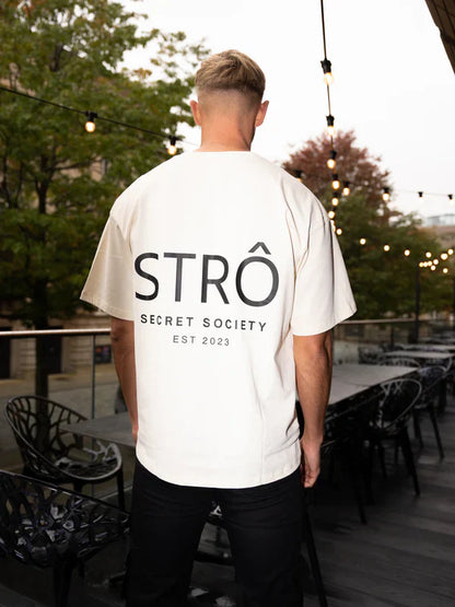 STRÔ Oversized T-shirt Cream