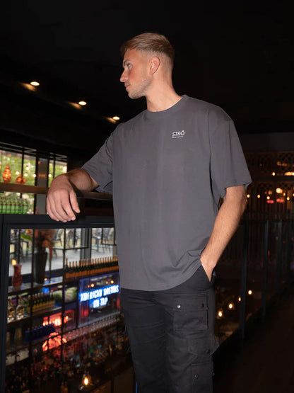 STRÔ Oversized T-shirt Grey