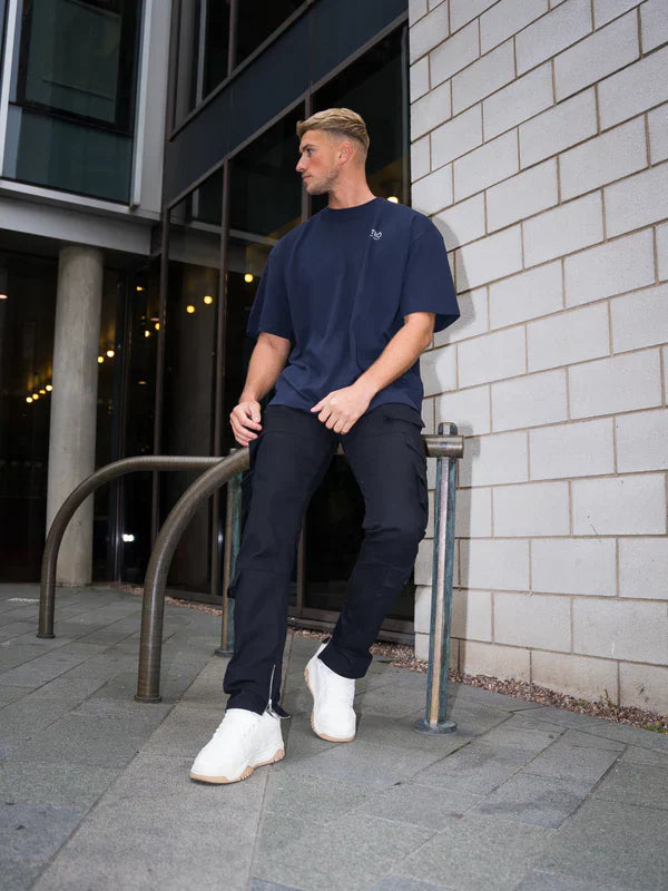 STRÔ Oversized T-shirt Navy