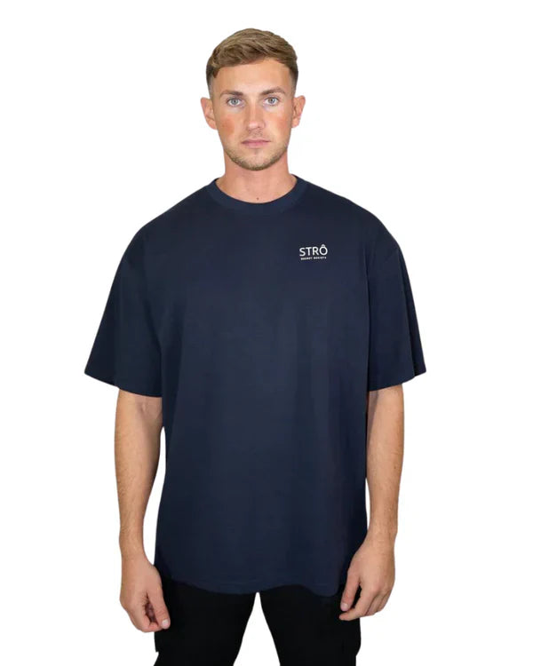 STRÔ Oversized T-shirt Navy