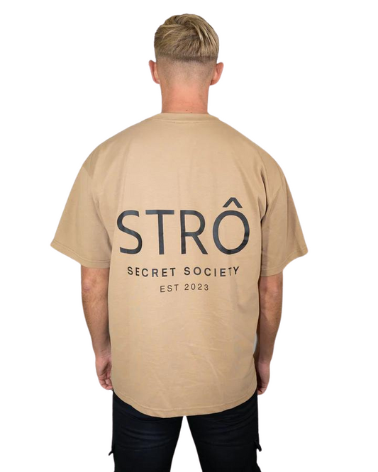 STRÔ Oversized T-shirt Beige