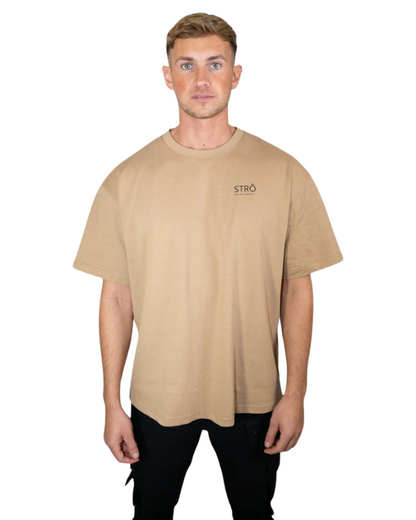 STRÔ Oversized T-shirt Beige