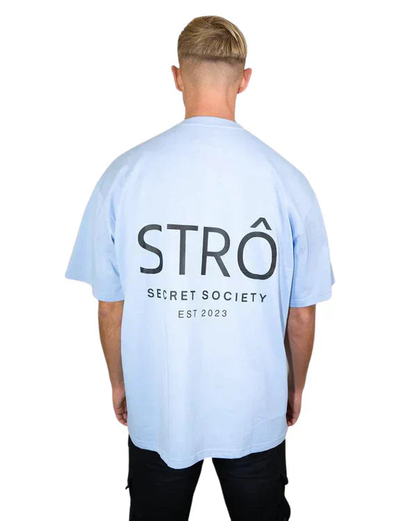 STRÔ Oversized T-shirt Blue