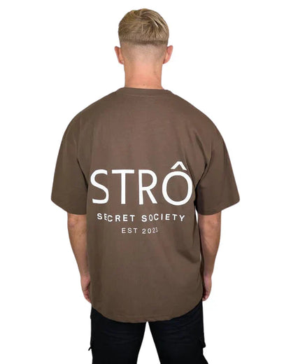 STRÔ Oversized T-shirt Brown