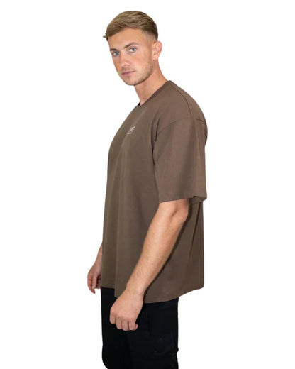 STRÔ Oversized T-shirt Brown