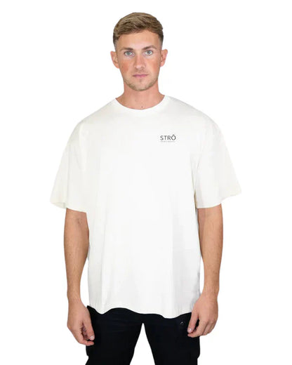 STRÔ Oversized T-shirt Cream